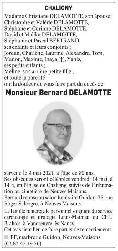B DELAMOTTE journal